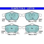 Bremsbelagsatz Opel P. Astra G/Zafira 1,6-2,2 98-05 Keramik 13.0470-7116.2