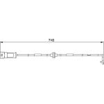 Bosch Bremsbelagverschleißsensor 1987474934 Bosch Bremsbelagverschleißsensor 1987474934