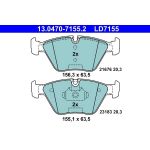 Bremsbelagsatz Bmw P. 3/X3/Z4 2.0-3.0 00-11 Keramik 13.0470-7155.2 Bremsbelagsatz Bmw P. 3/X3/Z4 2.0-3.0 00-11 Keramik 13.0470-7155.2