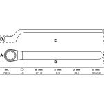 BGS VDE-Einringschlüssel tief gekröpft SW 15 mm 72015 BGS VDE-Einringschlüssel tief gekröpft SW 15 mm 72015