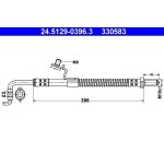 ATE Bremsschlauch 24.5129-0396.3 ATE Bremsschlauch 24.5129-0396.3