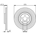 Bosch Automotive Bremsscheibe 0986479A26 Bosch Automotive Bremsscheibe 0986479A26