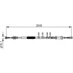 Bosch Handbremsseil 1987482596 Bosch Handbremsseil 1987482596