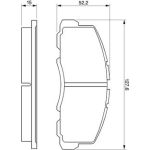 Bosch Bremsbelagsatz 0 986 469 550