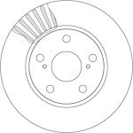 Bremsscheibe Toyota P. Auris DF4810 Bremsscheibe Toyota P. Auris DF4810