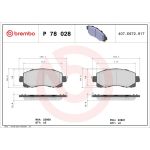 BREMBO Bremsklötze VA P 78 028 BREMBO Bremsklötze VA P 78 028