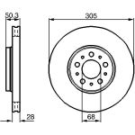 Bosch Bremsscheibe 0 986 479 C59