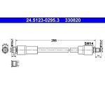 ATE Bremsschlauch 24.5123-0295.3 ATE Bremsschlauch 24.5123-0295.3