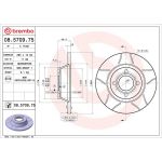 Brembo Bremsscheibe 08.5709.75 Brembo Bremsscheibe 08.5709.75