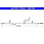 ATE Handbremsseil 24.3727-1750.2 ATE Handbremsseil 24.3727-1750.2