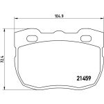 BREMBO Bremsbelagsatz, Scheibenbremse P 99 001 BREMBO Bremsbelagsatz, Scheibenbremse P 99 001