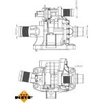 NRF Kühlmittelthermostat 725039 NRF Kühlmittelthermostat 725039