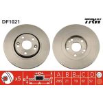 TRW Bremsscheibe DF1021 TRW Bremsscheibe DF1021