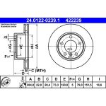 Bremsscheibe Bmw S. E87 04 24.0122-0239.1 Bremsscheibe Bmw S. E87 04 24.0122-0239.1