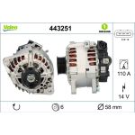Valeo Lichtmaschine 443251 Valeo Lichtmaschine 443251