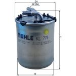 MAHLE Kraftstofffilter KL 778 MAHLE Kraftstofffilter KL 778