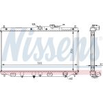 Nissens Wasserkühler PKW 62282A Nissens Wasserkühler PKW 62282A