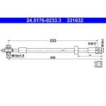 ATE Bremsschlauch 24.5176-0233.3 ATE Bremsschlauch 24.5176-0233.3