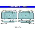 Bremsbelagsatz Db P. W163/W220/W221 98-05 Keramik 13.0470-4984.2 Bremsbelagsatz Db P. W163/W220/W221 98-05 Keramik 13.0470-4984.2