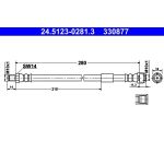 ATE Bremsschlauch 24.5123-0281.3 ATE Bremsschlauch 24.5123-0281.3