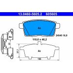 Bremsbelagsatz Mazda T. Cx-7/Cx-9 2.2-3.7 07 13.0460-5605.2 Bremsbelagsatz Mazda T. Cx-7/Cx-9 2.2-3.7 07 13.0460-5605.2