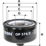 FILTRON Ölfilter OP 574/2 FILTRON Ölfilter OP 574/2