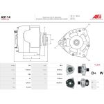 A0114 AS-PL Lichtmaschine (Generator) A0114