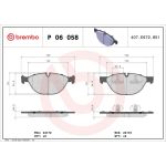 BREMBO Bremsklötze VA P 06 058 BREMBO Bremsklötze VA P 06 058