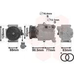 Van Wezel Klimakompressor 1800K434