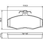 Bosch Bremsbelagsatz 0 986 468 613 Bosch Bremsbelagsatz 0 986 468 613
