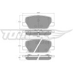 TOMEX brakes Bremsbelagsatz, Scheibenbremse TX 60-06 TOMEX brakes Bremsbelagsatz, Scheibenbremse TX 60-06