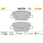 Valeo Bremsbelagsatz 302736 Valeo Bremsbelagsatz 302736