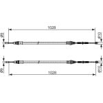 Handbremsseil 1987482423 Handbremsseil 1987482423