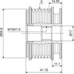 Generatorfreilauf 588001 Generatorfreilauf 588001