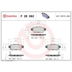 BREMBO Bremsklötze HA P 28 062 BREMBO Bremsklötze HA P 28 062