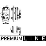 MAHLE Ölkühler, Automatikgetriebe CLC 43 000P MAHLE Ölkühler, Automatikgetriebe CLC 43 000P