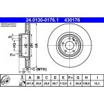 Bremsscheibe Vw S. A6 04 24.0130-0176.1
