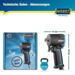 Hazet 9012M-1 Mini 1/2 Schlag-Druckluftschlüssel Hazet 9012M-1 Mini 1/2 Schlag-Druckluftschlüssel