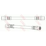 TRW Bremsschlauch Hinterachse PHA286 TRW Bremsschlauch Hinterachse PHA286