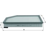 MAHLE Luftfilter LX 1591/2 MAHLE Luftfilter LX 1591/2