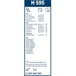Bosch Wischerblatt H595 3397004595 Bosch Wischerblatt H595 3397004595