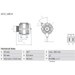 Lichtmaschine 0 986 084 150