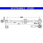 ATE Bremsschlauch 24.5176-0449.3 ATE Bremsschlauch 24.5176-0449.3