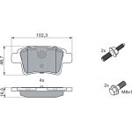 Bosch Bremsbelagsatz 0 986 494 199 Bosch Bremsbelagsatz 0 986 494 199
