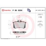 BREMBO Bremsklötze Xtra P 85 020X BREMBO Bremsklötze Xtra P 85 020X
