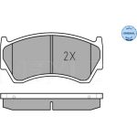 MEYLE Bremsbelagsatz Nissan Almera 95-/Baleno 96- Mit Sensor 025 230 0415/W MEYLE Bremsbelagsatz Nissan Almera 95-/Baleno 96- Mit Sensor 025 230 0415/W