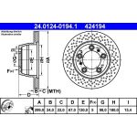 Bremsscheibe Porsche T. Boxster 3.2-3.4 99-11 24.0124-0194.1 Bremsscheibe Porsche T. Boxster 3.2-3.4 99-11 24.0124-0194.1