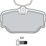 Valeo Bremsbelagsatz 598499 Valeo Bremsbelagsatz 598499