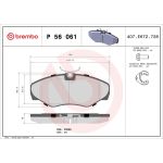 BREMBO Bremsklötze VA P 56 061 BREMBO Bremsklötze VA P 56 061