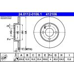 Bremsscheibe Vw P. Golf/Jetta/Passat/Polo 75-01 24.0112-0106.1 Bremsscheibe Vw P. Golf/Jetta/Passat/Polo 75-01 24.0112-0106.1